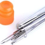 Large-Eye Blunt Needles, 9 Piece Stainless Steel Yarn Knitting Needles, Sewing Needles.