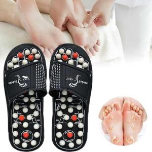 Spring Acupressure Magnetic Therapy Sandals/Rotating Acupressure Foot Slippers for Men & Women (Pack of 1)