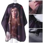 Professional Salon Cape Nylon Premium Printed Hair Cutting Cape Sheet (Black).1 Piece