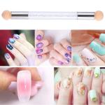 Nail Art Tool Pen Dual Head Nail Sponge Brush (Pack of 1)