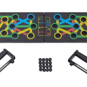 Multi-Functional 9 in-1 Color Coded Push-Up Board for System Body Building (Pack of 1)