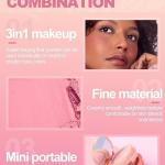 3 in 1 face blusher + highlighter (Pack of 1)