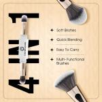 4 in 1 Makeup Brush with Foundation Eyeshadow Blending (Pack of 1)
