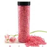 Rose Natural Pink Hard Beans (Bottle) strapless no pain bikini Wax (Pack of 1).