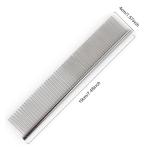 Stainless Steel Pet Hair Grooming Flat Comb for Pets (Pack of 1)
