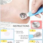 8 in 1 Pedicure Tool Kit for Feet Foot Scrubber for Dead Skin
