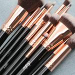 Premium 12-Piece Makeup Brush Set – Professional Synthetic Brushes.