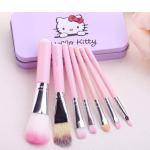 Mini Pink Makeup Brush box Set (Pack of 7)