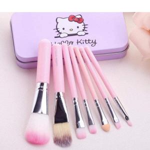 Mini Pink Makeup Brush box Set (Pack of 7)