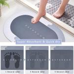 Super Absorbent Floor Mats, Bathroom Mat, Bathroom Carpets, Living Room Carpet (Pack of 1)