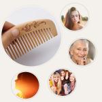 Handmade Wooden Hair Combs (Pack of 3)