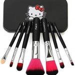 Professional 7 Piece Makeup Brush (Black) Pack of 1.