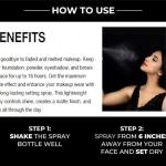 Ocean Beauty Professional Natural Every Day Makeup Setting Fixer Face Spray Waterproof 1 Pcs