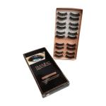 Professional Synthetic Fibers Eyelashes (10 Pairs In 1 Box)