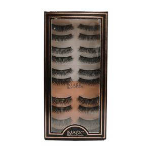 Professional Synthetic Fibers Eyelashes (10 Pairs In 1 Box)