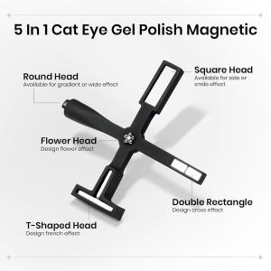 5 in 1 Magnet for Cat Eye Gel Nail Polish (Pack of 1)