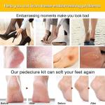 8 in 1 Pedicure Tool Kit for Feet Foot Scrubber for Dead Skin