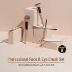 6 in 1 Premium Makeup Brush Set, Professional Beauty Makeup Brushes for Eye & Face