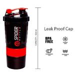 500ml Shaker Bottles for Protein Shake 100% Leakproof (Pack of 1)