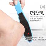8 in 1 Pedicure Tool Kit for Feet Foot Scrubber for Dead Skin