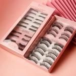 Handmade 3D Eyelashes NATURAL PAIR OF 10)
