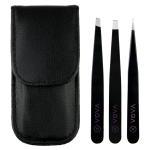 3 PCS Professional Stainless Steel Eyebrow Hair Removal Tweezer Set