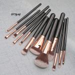 Premium 12-Piece Makeup Brush Set – Professional Synthetic Brushes.