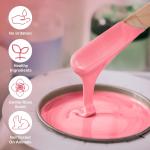 Rose Natural Pink Hard Beans (Bottle) strapless no pain bikini Wax (Pack of 1).