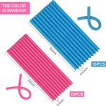 10 Pieces Heatless Curls, Flexible Hair Rollers, Flexible Curling Rods, (Pack of 1).multicolor