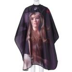 Professional Salon Cape Nylon Premium Printed Hair Cutting Cape Sheet (Black).1 Piece