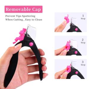 Stainless Steel Nail Clippers for  Nails, French Style Pink Nail Art Clippers ( Pack of 1).