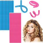10 Pieces Heatless Curls, Flexible Hair Rollers, Flexible Curling Rods, (Pack of 1).multicolor