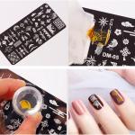Plastic Stamping Nail Art Kit (Pack of 1)