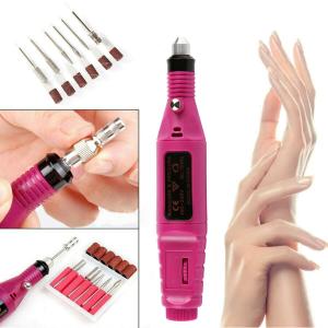 Electric Nail File Drill Kit Polishing Grinder Engraving Pen Manicure Pedicure Machine Tool (Pack of 1)