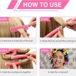 10 Pieces Heatless Curls, Flexible Hair Rollers, Flexible Curling Rods, (Pack of 1).multicolor