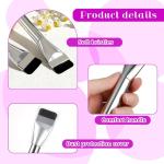 Flat Foundation Brush Silver Color (Pack of 1)