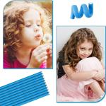 10 Pieces Heatless Curls, Flexible Hair Rollers, Flexible Curling Rods, (Pack of 1).multicolor
