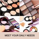 Makeup Brushes Set with Case, 12pcs Professional Make Up Brush Portable Storage Box, Best Gift Kit (Glitter Pink)