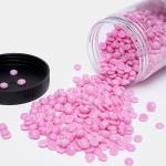Rose Natural Pink Hard Beans (Bottle) strapless no pain bikini Wax (Pack of 1).