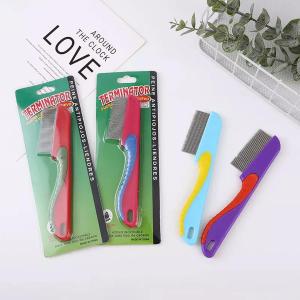 Professional Pet Comb Handle Brush & Combs for Pets (Pack of 1) Multicolor.