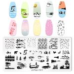 Plastic Stamping Nail Art Kit (Pack of 1)