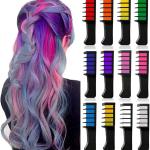 Hair Color Comb-Non Toxic Washable Hair Color Comb for Party Cosplay DIY (12Colors)