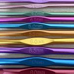 Multicolor Crochet Hooks Needle (2.0mm to 8.0 mm) Pack of 12