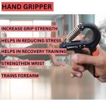 Hand Gripper For Best Hand Exerciser (Pack of 1)