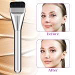 Flat Foundation Brush Silver Color (Pack of 1)