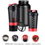 500ml Shaker Bottles for Protein Shake 100% Leakproof (Pack of 1)