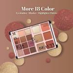 18 Colors matte eyeshadow palette (pack o f 1).