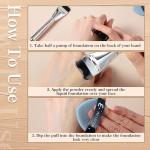 Flat Foundation Brush Silver Color (Pack of 1)