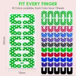 Pack of 10 Nail Extensions Random Colors