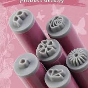 Nail Art Flower Magnet Stamp Pen, Double Head Flower Design, Nail Magnet Stick.